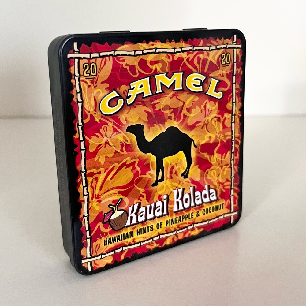Vintage Camel cigarette tin made in USA